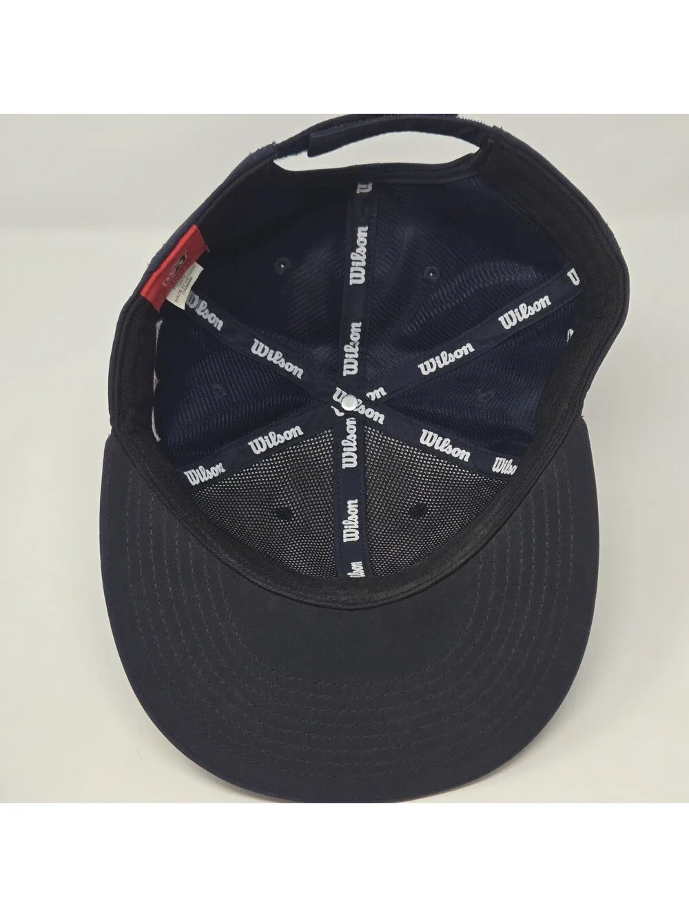 Wilson Staff Golf Hat Cap Navy Blue Adjustable Hook & Loop Performance